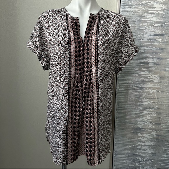 Max Studio Short Sleeve Blouse Size M Women - Picture 16 of 16